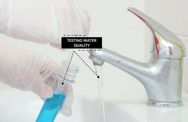 Testing tds level in tap water