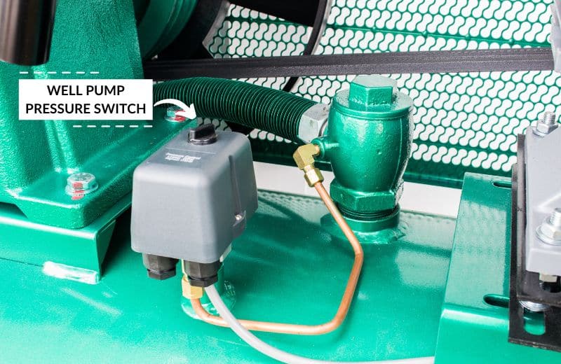 Well pump pressure switch