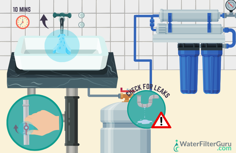 How to Sanitize a RO System - Step 8 Fill the System