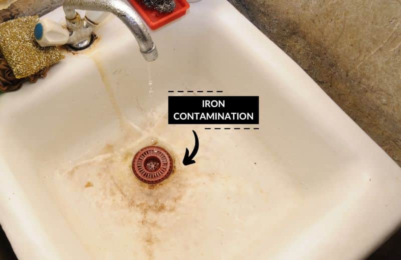 Iron in water