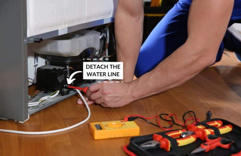 Detaching the water line