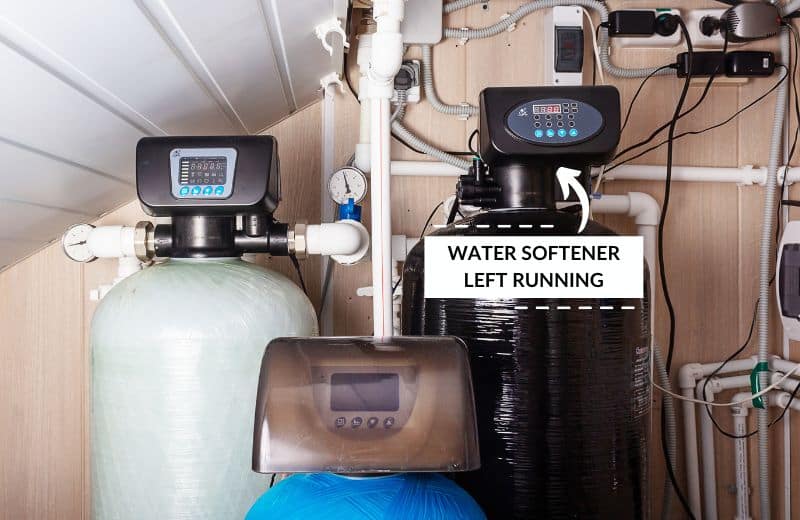 Leaving water softeners running in home while in vacation