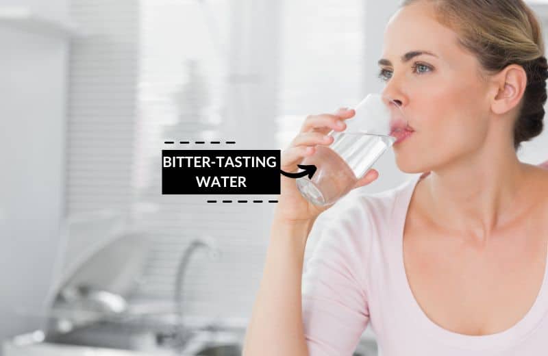 Bitter or metallic tasting water