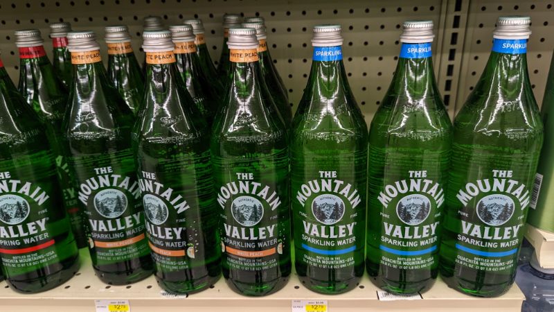 Mountain valley bottled water