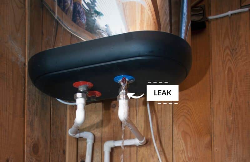 Leaking water heater