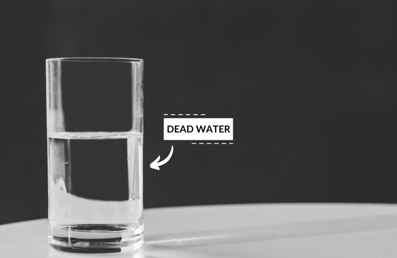 Dead water on table