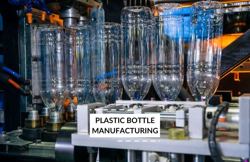 Process of manufacturing plastic water bottles