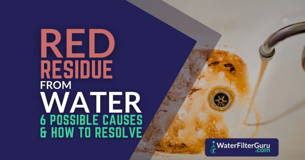 Red Residue From Water