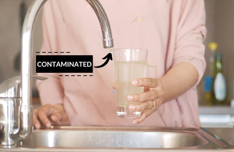 Contaminated tap water