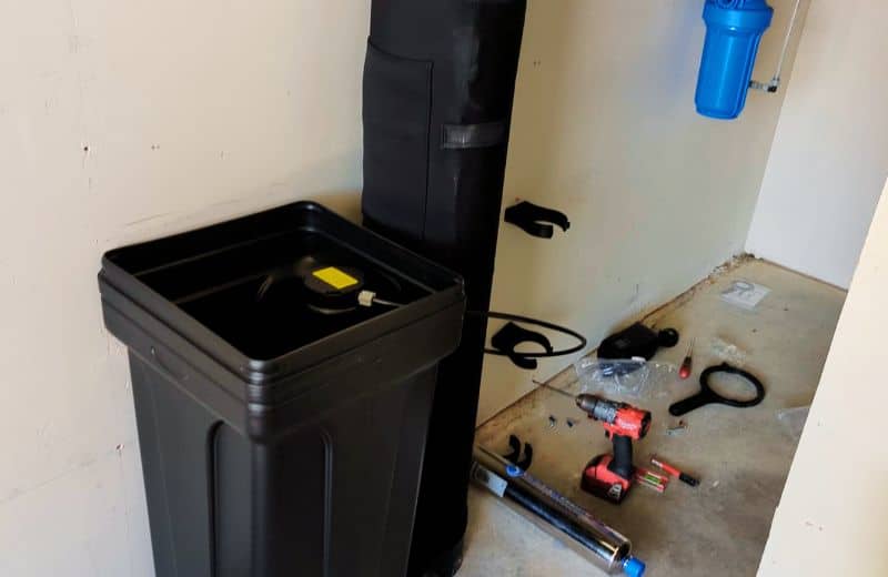 Installing a cation exchange water softener