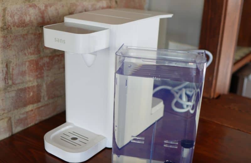 Sans ro water purifier and water tank 