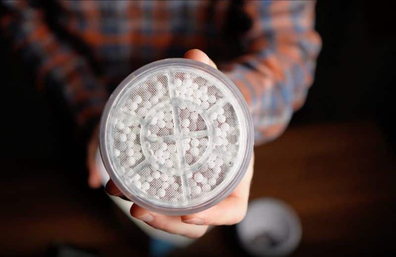 Sprite bath filter materials upclose photo of sprite filter media