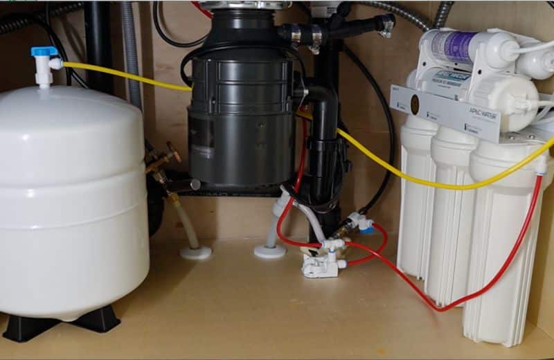 Apec Roes Undersink Installation Complete setup of Apec installed under the sink