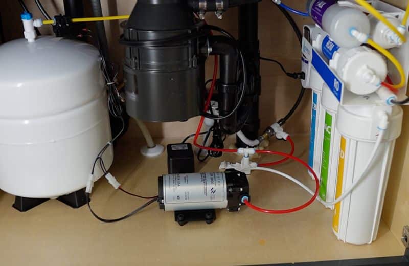 Express RO5DX Design 1 Express Water RO5DX reverse osmosis system complete setup under sink