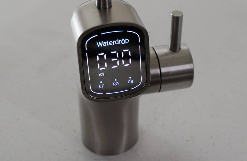 Waterdrop G3 P800 FAUCET Waterdrop G3P800 filter faucet with sleek stainless steel design and digital display showing TDS, CF, RO, and CB indicators